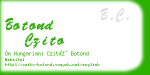 botond czito business card